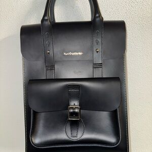 Dr. Martens Black Leather Backpack